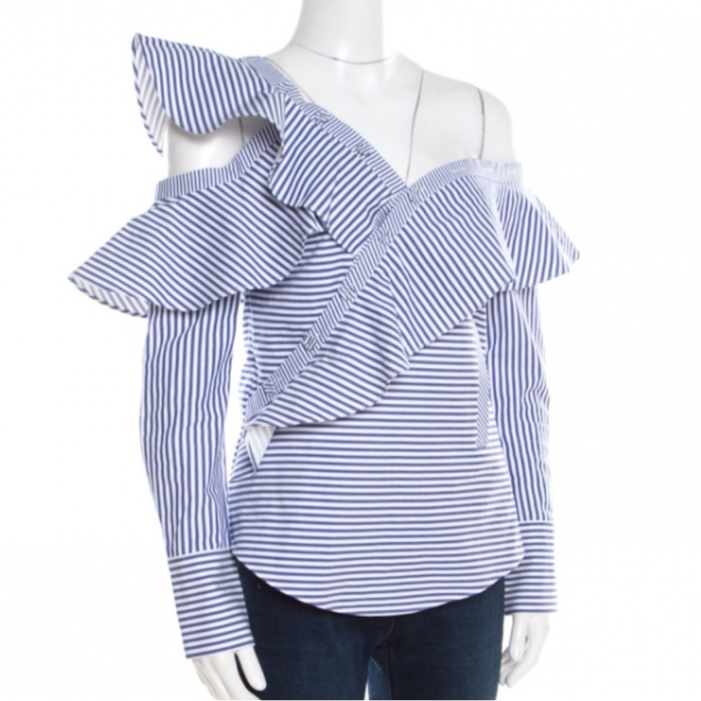 Self portrait asymmetrical blouse